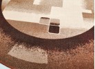 Мокетен килим 80 BROWN КРЪГ